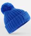 BB329 B329 Beechfield Toasty Patch Beanie Luminous Blue colour image